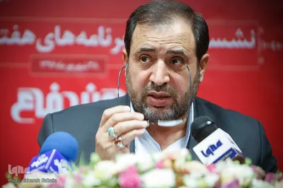 نشست خبری علی اصغر جعفری، رئیس سازمان هنری و امور سینمایی دفاع مقدس