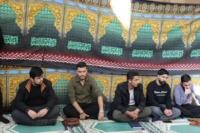تشییع پیکر شهید گمنام در دانشگاه لرستان