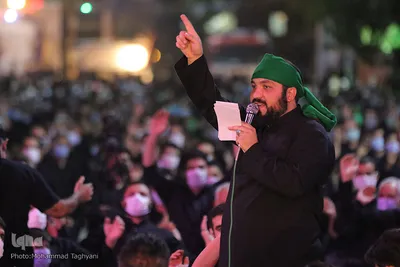 مراسم عزاداری شب عاشورا_آستان مقدس امامزادگان محمد و سکینه خاتون علیهماالسلام کرج‎‎