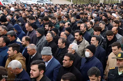 مراسم تشییع و تدفین شهید "احسان غمی تازه کندی" اولین شهید اهری جنگ رمضان در اهر