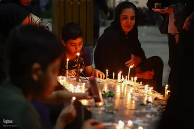 شام غریبان حسینی در گلستان شهدای اصفهان