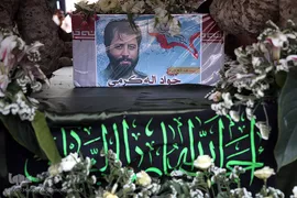 مراسم تشییع پیکر مطهر شهید مدافع حرم «جواد الله‌کرم» در محله مهرآباد جنوبی