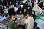 سفره‌های افطاری در جوار آستان علوی