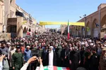 راهپیمایی روز قدس همراه با تشییع دو شهید در یزد‎
