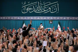 دیدار هزاران نفر از بسیجیان با رهبر انقلاب