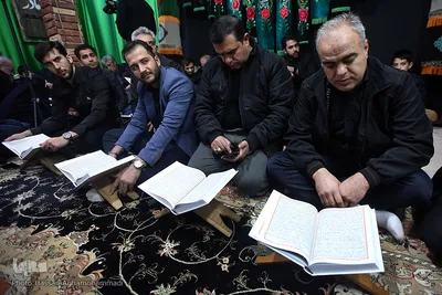 محفل با شکوه انس با قرآن‌کریم در تکیه‌گاه لثارات الحسین (ع) خانی‌آباد نو