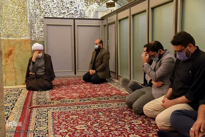 هیئت دانش آموزی‎ در حرم مطهر سید میر محمد (ع)