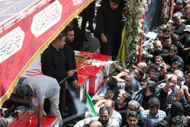 تشییع پیکر ۶۰ شهید اقتدار در تهران