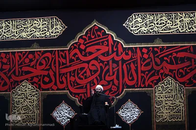 عزاداری شب تاسوعای حسینی هیات «ریحانة الحسین(ع)» با مداحی سیدمجید بنی فاطمه در پارک ارم تهران