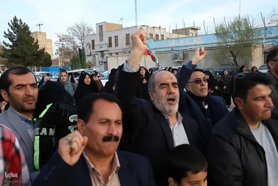 راهپیمایی خودرویی مردم اهر در حمایت از عملیات سپاه پاسداران