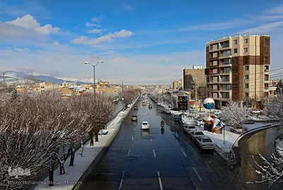 اولین برف زمستانی همدان‎‎