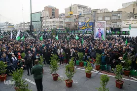 اجتماع عزاداران فاطمی در میدان هفت تیر تهران