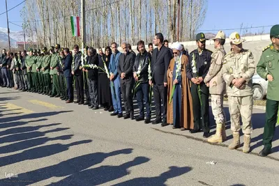 مراسم وداع پیکر شهید گمنام در چالدران