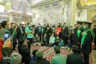 حضور خدام حرم حضرت زینب (س) در حرم مطهر شاهچراغ (ع‎‎)