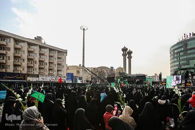 تجمع عزاداران فاطمی در میدان فاطمی
