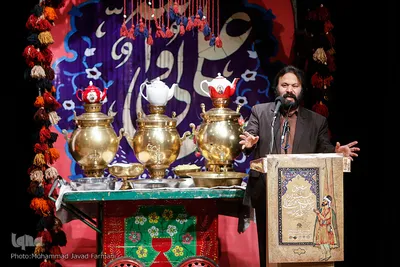 کوروش زارعی در اختتامیه سومین جشنواره نقالان علوی