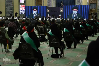 ارتباط تصویری مقام معظم رهبری با جمعی از مردم آذربایجان شرقی‎