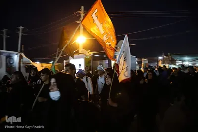 تردد شبانه زائران اربعین از مرز شلمچه