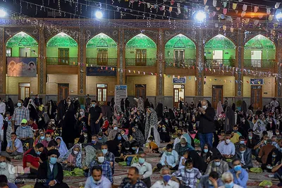 حرم شاهچراغ(ع)، غرق در شادی عید ولایت