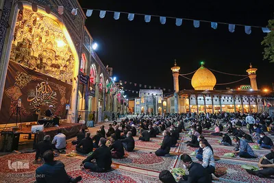 عزاداری شب شهادت امام رضا(ع) در حرم شاهچراغ(ع)