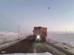 وضعیت راه های روستایی شهرستان اهر در روزهای سرد سال