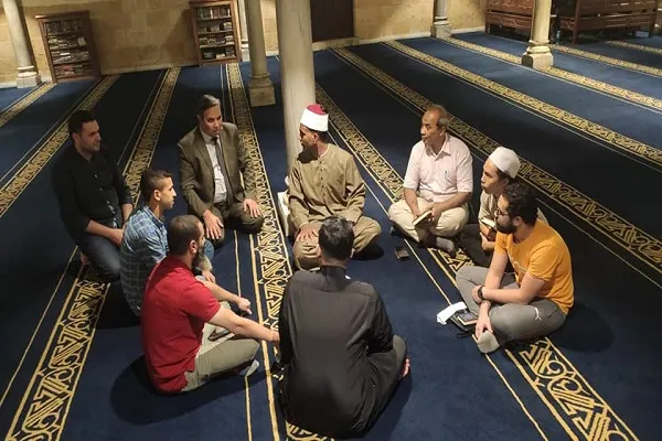 إنطلاق حلقات رواق القرآن بالجامع الأزهر بنظام الحضور المباشر + صور
