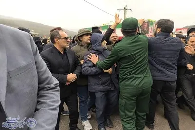 تشییع پیکر مطهر سرهنگ پاسدار شهید محمدمهدی باقری در شهر زیرآب سوادکوه