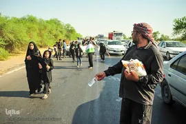 حرکت زائران اربعین از الهایی