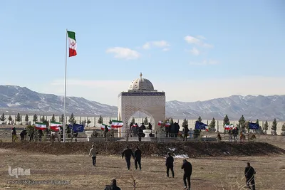 تشییع پیکر ۲ شهید گمنام در کرج