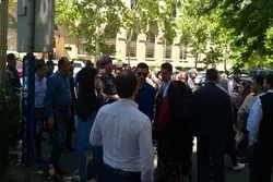 İsrail səfirliyi qarşısında aksiya keçirilib - FOTO
