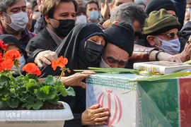 مراسم خاکسپاری و تشیع پیکر شهید «حسین فغانی»