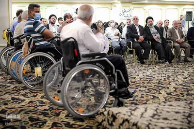 دیدار سربرست حجاج ایرانی با جانبازان