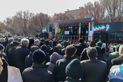 تشییع پیکر مطهر ۱۱ شهید اقتدار آذربایجان شرقی