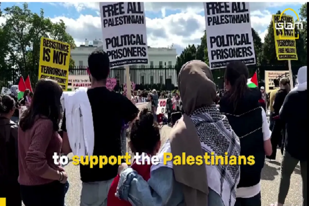 Zanga-zangar magoya bayan Falasdinu a gaban fadar White House