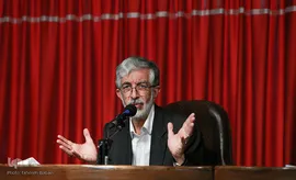 غلامعلی حداد عادل رئیس فرهنگستان زبان و ادب فارسی