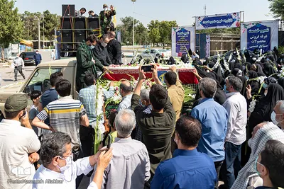 تشییع پیکر "شهید سید احمد قریشی" در کرج
