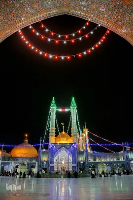 آستان منور حضرت معصومه(س) در شب میلاد کریم اهل بیت، امام حسن(ع)