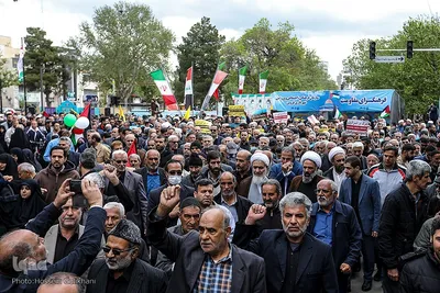 راهپیمایی روز قدس در قزوین