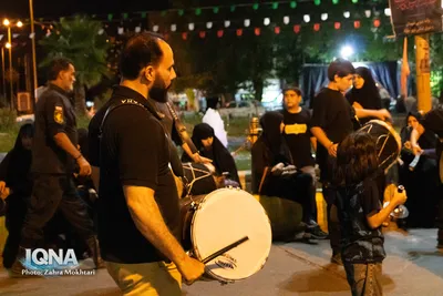 قافله عزاداری شام غریبان شهادت امام رضا(ع) در مبارکه