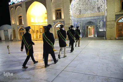 آیین تعویض پرچم حرم امامزاده علی بن جعفر(ع)