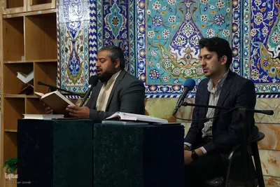 جزءخوانی قرآن در آستان امامزاده جعفر(ع) یزد‎