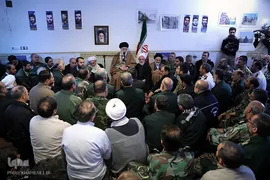 حضور رهبر معظم انقلاب در منطقه زلزله‌زده سرپل ذهاب