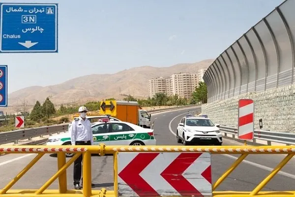 جاده چالوس به سمت تهران یک‌طرفه شد