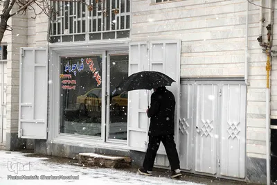 بارش برف در اولین روزهای زمستان در اهر