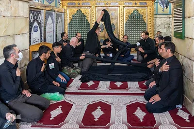 شال اندازی ذاکرین اهل بیت (ع) در کرج