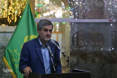 رونمایی از سنگ مزار حرم مطهر سید علاالدین حسین (ع)