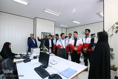 بازدید جوانان هلال احمر از ایکنا
