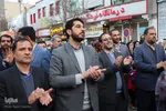 تجمع بزرگ منتظران ظهور هم‌زمان با شب نیمه‌شعبان در ملایر