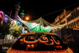 برپایی خیمه ی عزای حسینیه کربلای های تهران