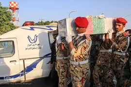 مراسم بدرقه شهید ۴ساله حادثه تروریستی اهواز